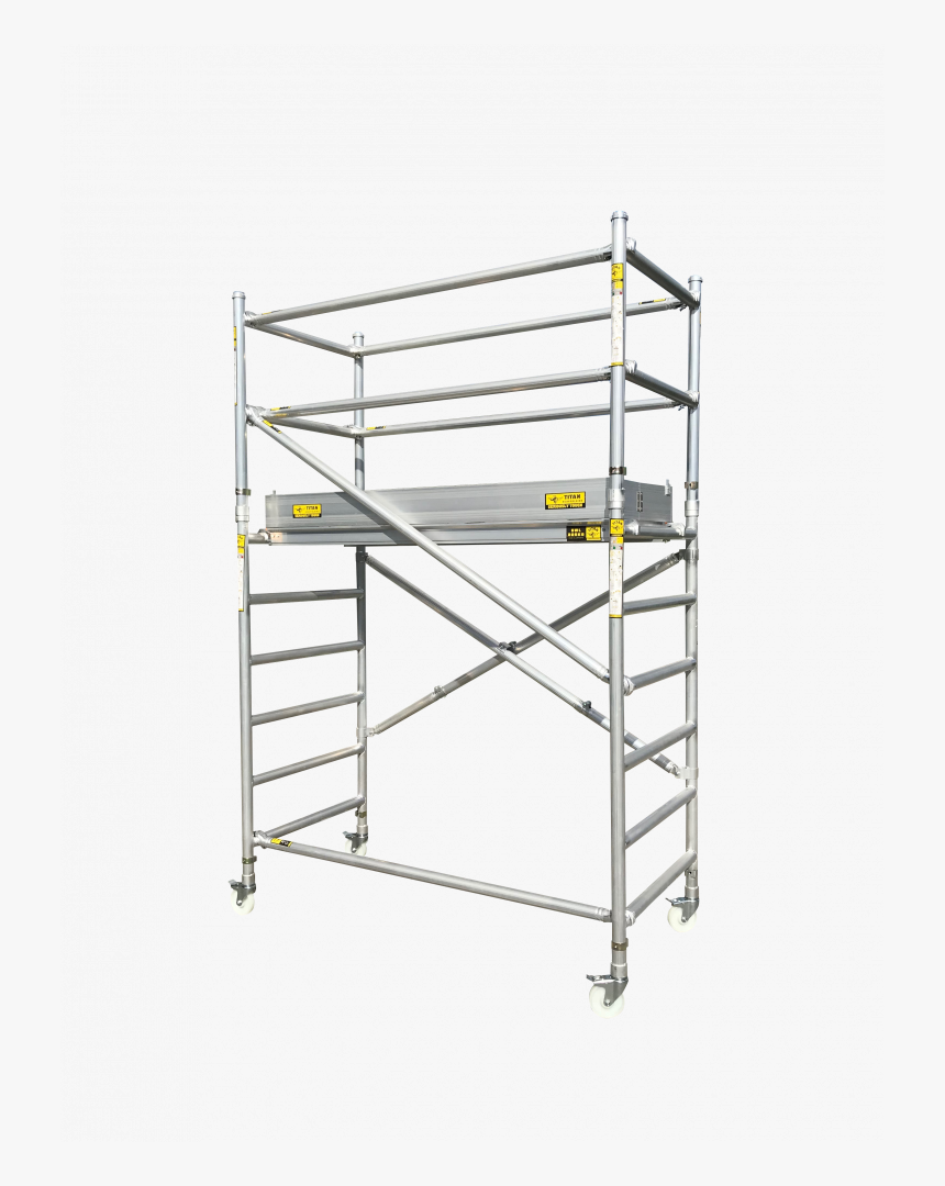 Titan Scaffold Mini Mobile Base & Guardrail Kit - Guardrail Scaffold, HD Png Download