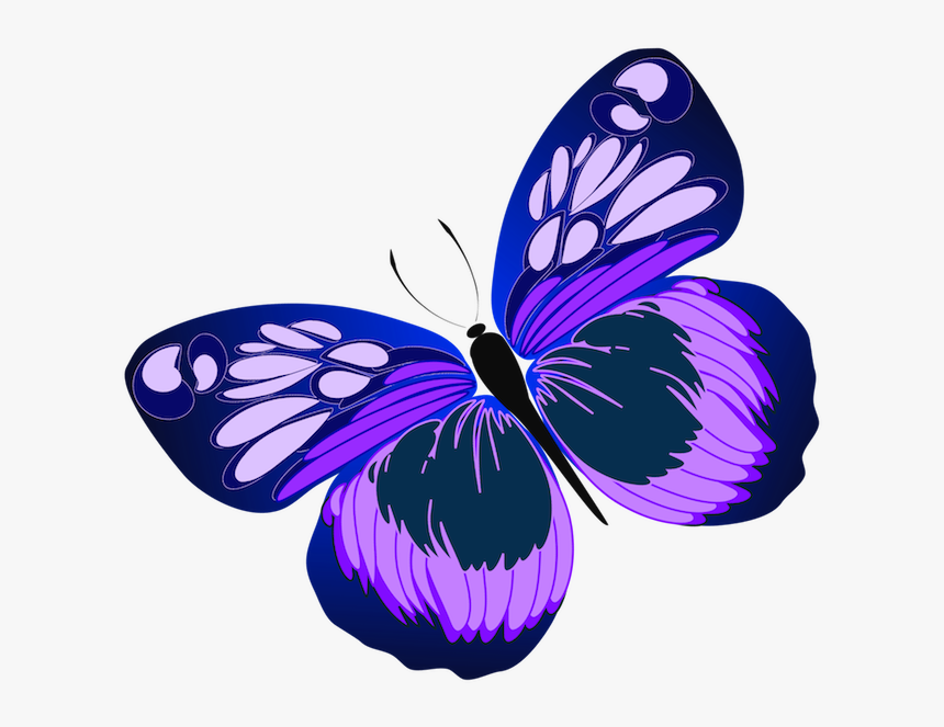 Clip Art Its Meaning And Many Schmetterling Clipart Lila, HD Png
