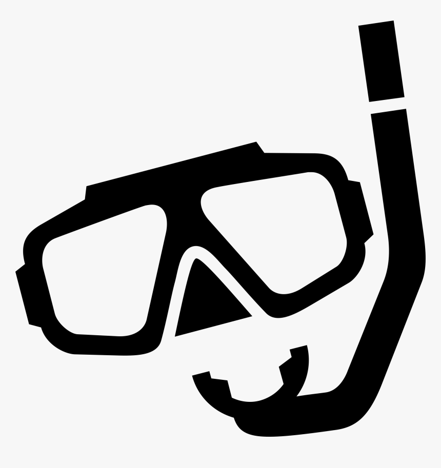 Monochrome,angle,vision Care - Scuba Mask Clip Art, HD Png Download