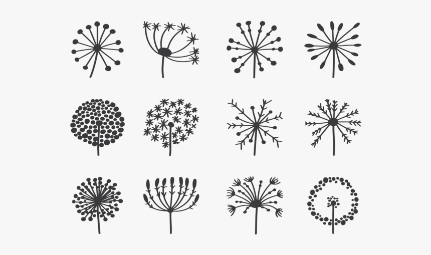 Dandelion Free Vector Art - Diente De Leon Icono, HD Png Download