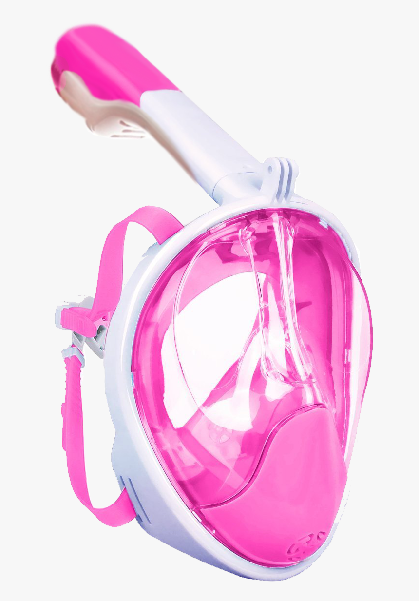 Pink Mask Png - Masca Snorkeling Full Face, Transparent Png