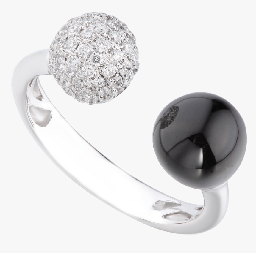 Distinctive Disco Ball Diamond Ring - Earrings, HD Png Download