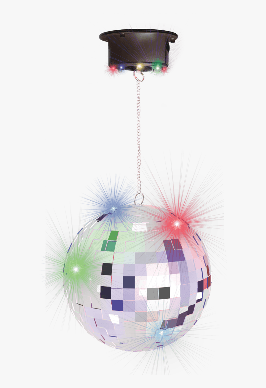 Mirror Ball Ø 20 Cm With Led Motor - Palla Stroboscopica, HD Png Download