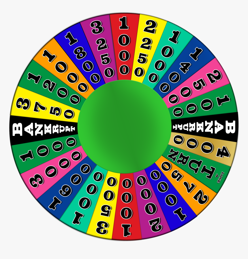 File - Wheeloffortune2 - Wikipedia - Wheel Of Fortune Wheel Template, HD Png Download