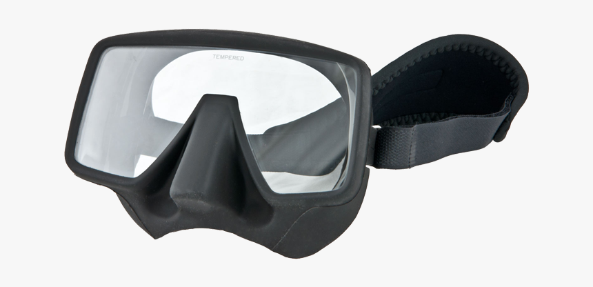 Frameless Single Lens Diving Masks In Black Silicone, HD Png Download