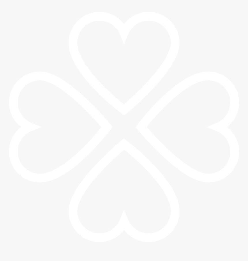 Jkp White Clover - Heart, HD Png Download