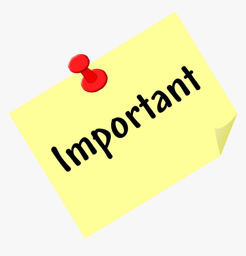 Big Image Png Clipart Post It Important Transparent Png 