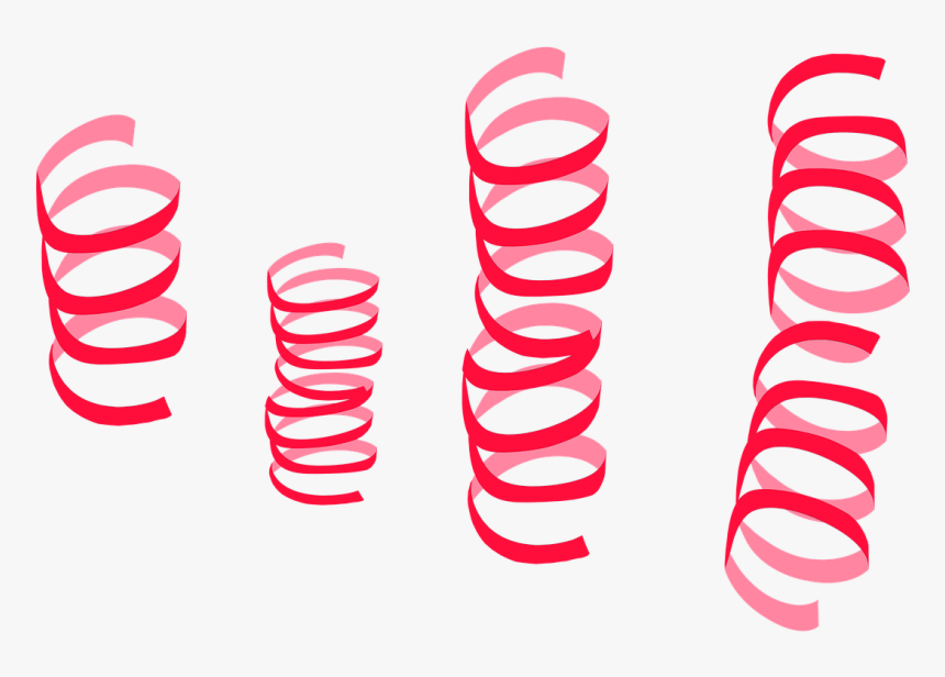 Streamers Red - Streamers Graphic Transparent Background, HD Png Download
