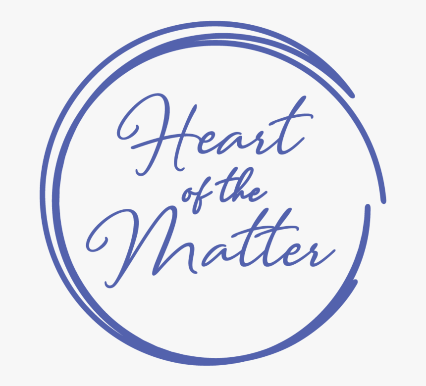 Heart Of The Matter Blue - Handwriting, HD Png Download
