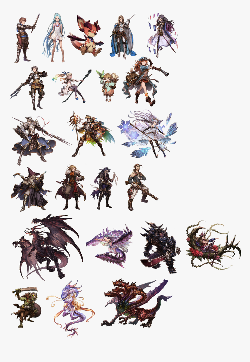 Granblue Fantasy All Classes , Png Download - Granblue Fantasy All Classes, Transparent Png