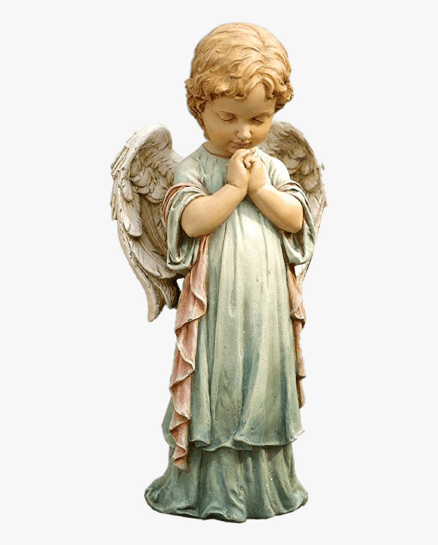 Praying Cherub - Praying Baby Angel Statue, HD Png Download