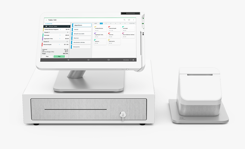 Image Of A White Piece Of Clover Point Of Sale Equipment - Clover Full Service Restaurant, HD Png Download