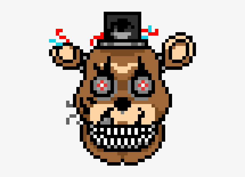 Freddy Fnaf Perler Bead, HD Png Download