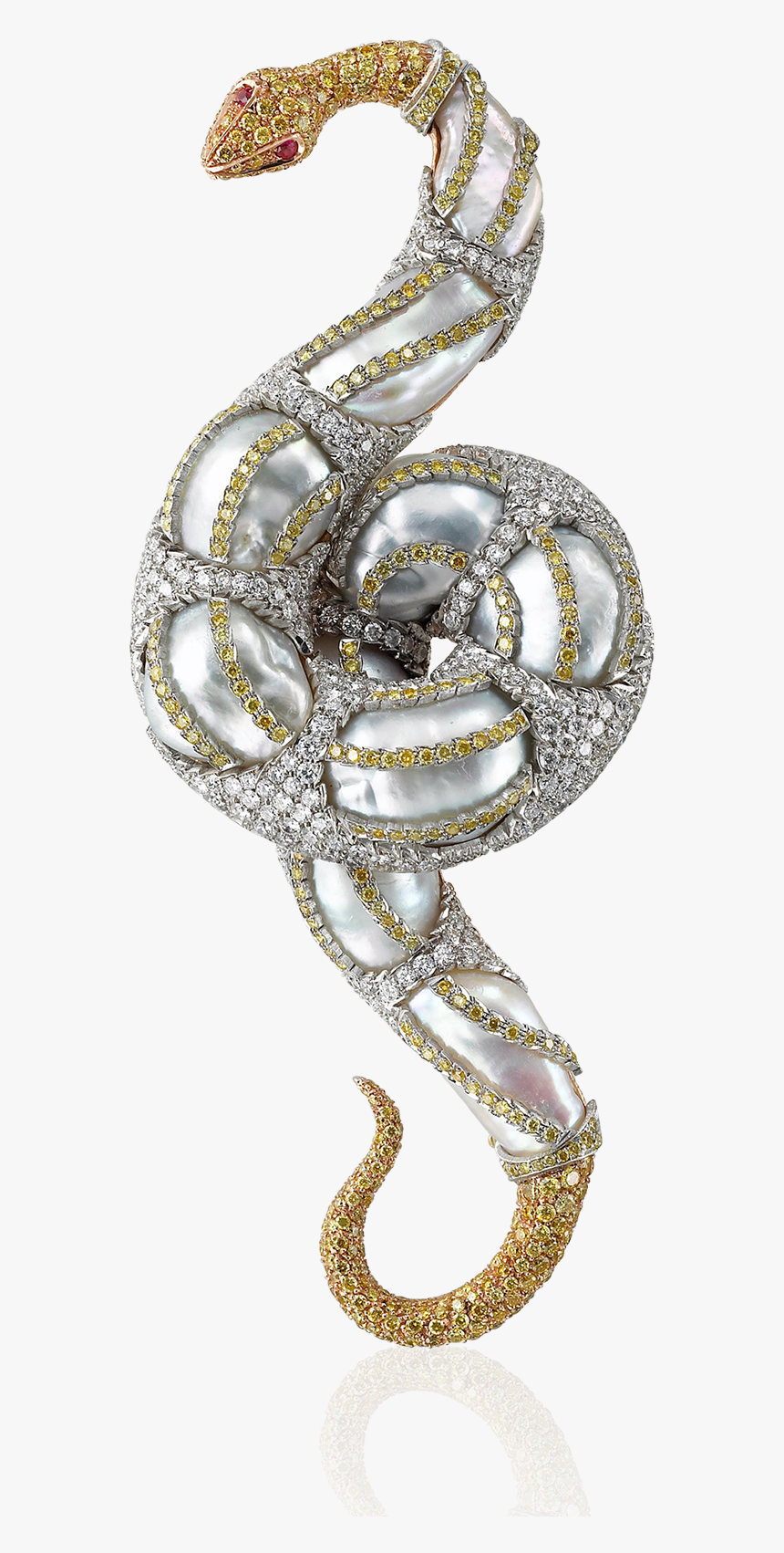 Buccellati - Brooches - Snake Brooch - High Jewelry - Snake High Jewellery, HD Png Download