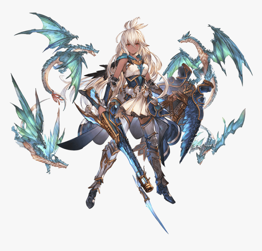 1girl Arm Guards Armor Armored Boots Bangs Boots Breasts - Zooey Granblue, HD Png Download