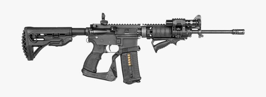 Bipod Armalite Ar 15 Stock Ak 47 Pistol Grip - Fab Defense Grip Bipod, HD Png Download