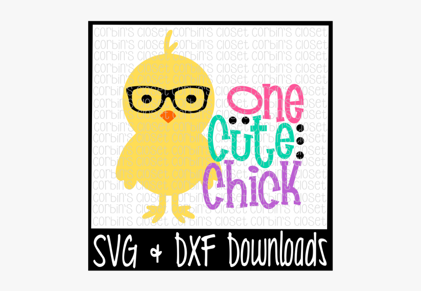 Free Easter Svg * One Cute Chick * Easter * Chick Cut - Cartoon, HD Png Download