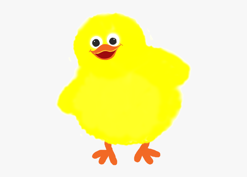 Yellow Easter Chicken - Duck, HD Png Download