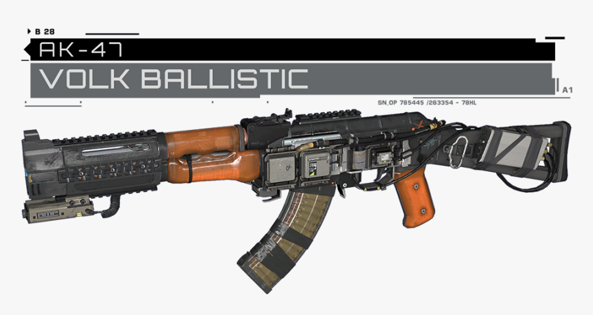 Transparent Ak47 Png - Cod Infinite Warfare Volk, Png Download