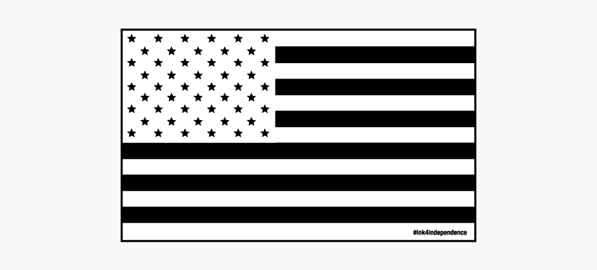 3 Inch X 5 Inch Reversed Black And White American Flag - Guitar String, HD Png Download