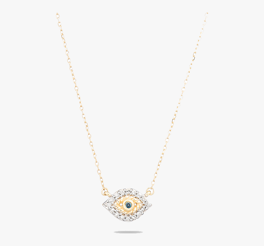 Super Tiny Pavé Evil Eye Necklace 
 Class - Pendant, HD Png Download
