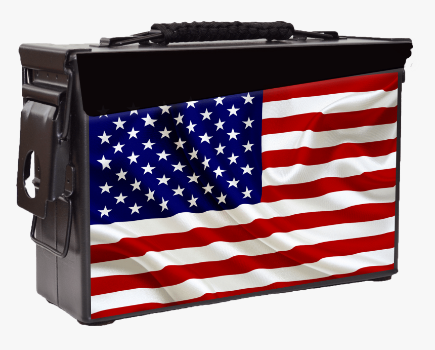 Patriot Ammo Can - Half American Half Canadian Flag, HD Png Download