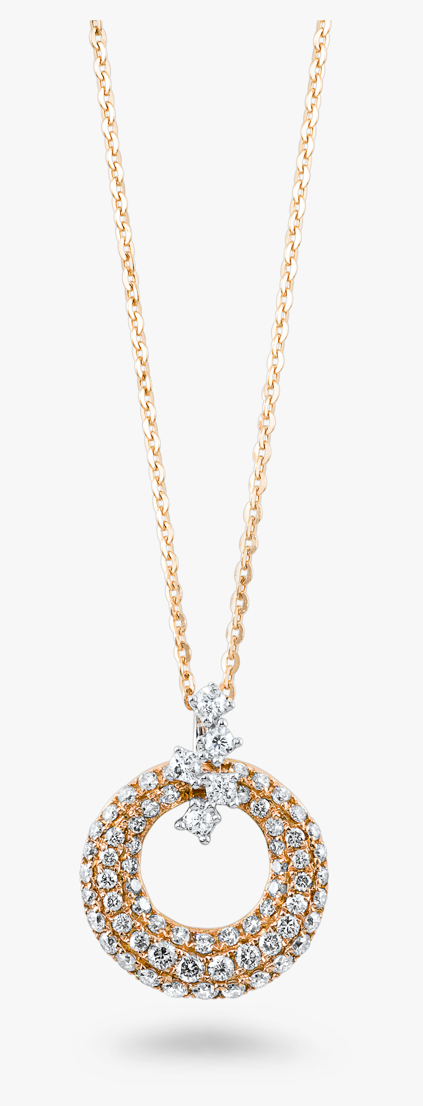 Rose Gold Diamond Chain Necklaces, HD Png Download