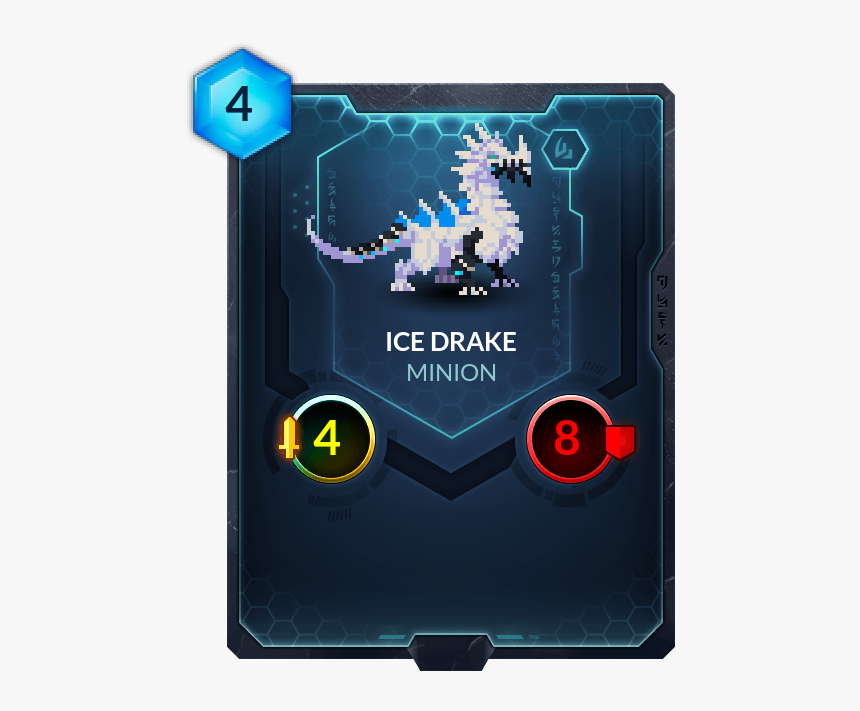 Ice Drake - Duelyst Card, HD Png Download
