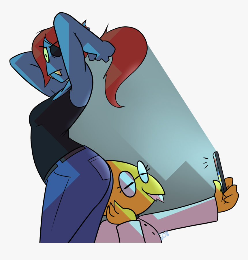 Undertale Cartoon Mammal Fictional Character Vertebrate - Undyne With A Big Butt, HD Png Download