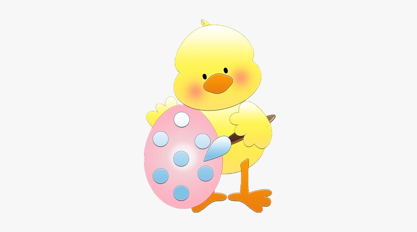 #easter #chick #egg #paintbrush #freetoedit - Cartoon, HD Png Download