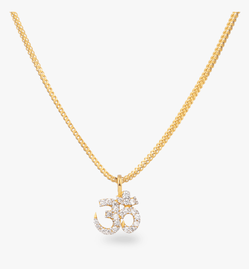 22 Carat Gold Om Pendant - Diamond 22 Om Pendant, HD Png Download