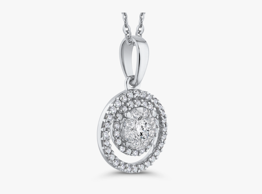 10k White Gold Pendant Reigning Jewels Fine Jewelry - Locket, HD Png Download