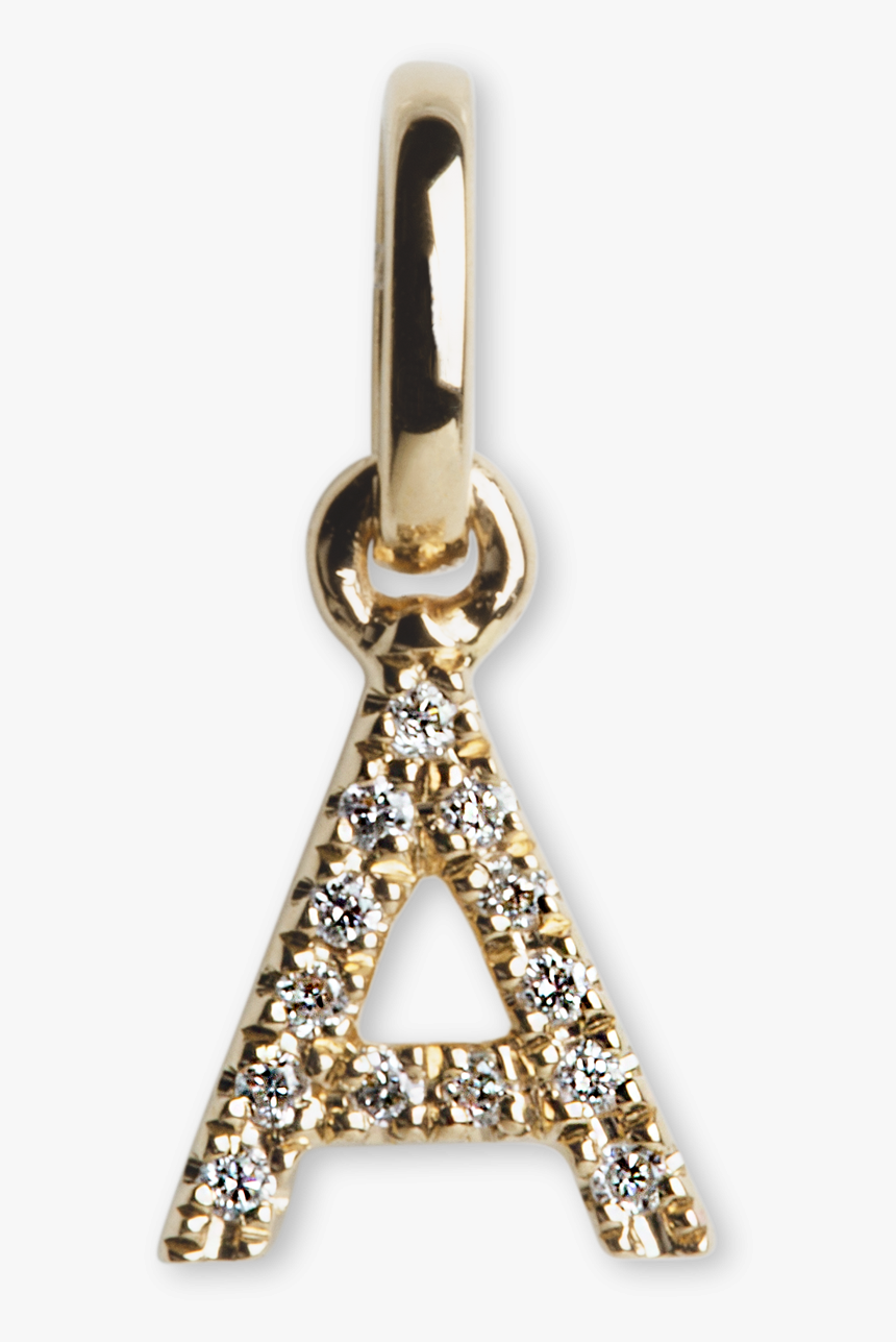 Letter Pendant With Diamonds 
 Title Letter Pendant - Locket, HD Png Download