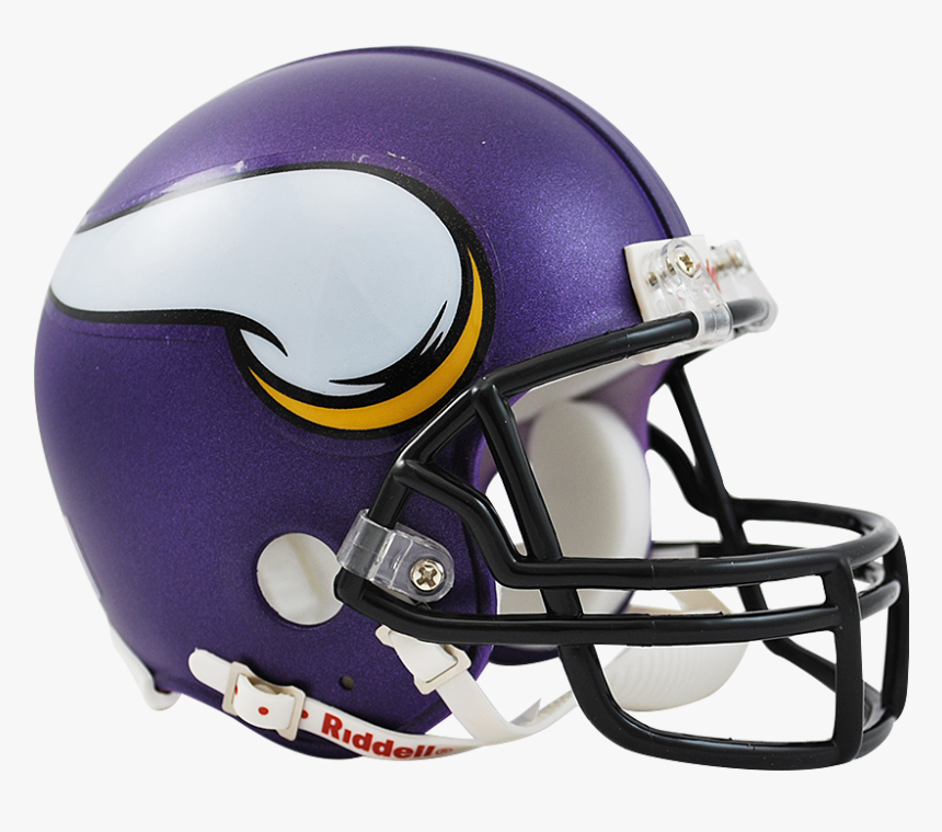 Minnesota Vikings Riddell Vsr4 Mini Helmet - Transparent Minnesota Vikings Helmet, HD Png Download