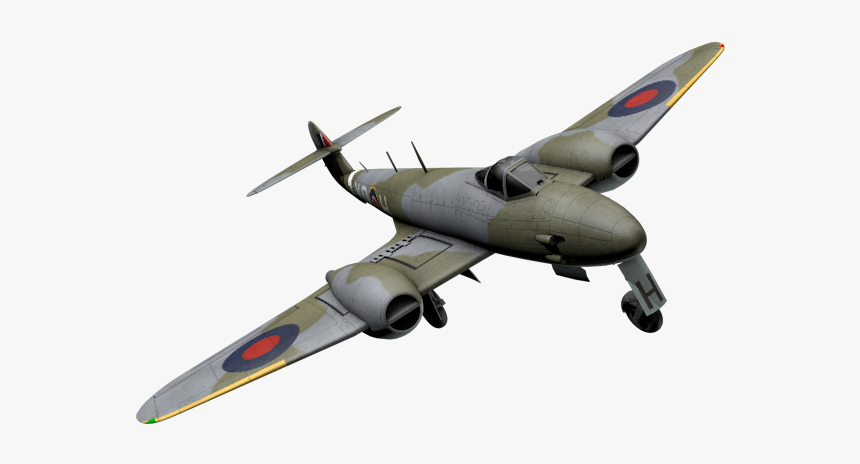 Gloster Meteor - Front View - Model Aircraft, HD Png Download