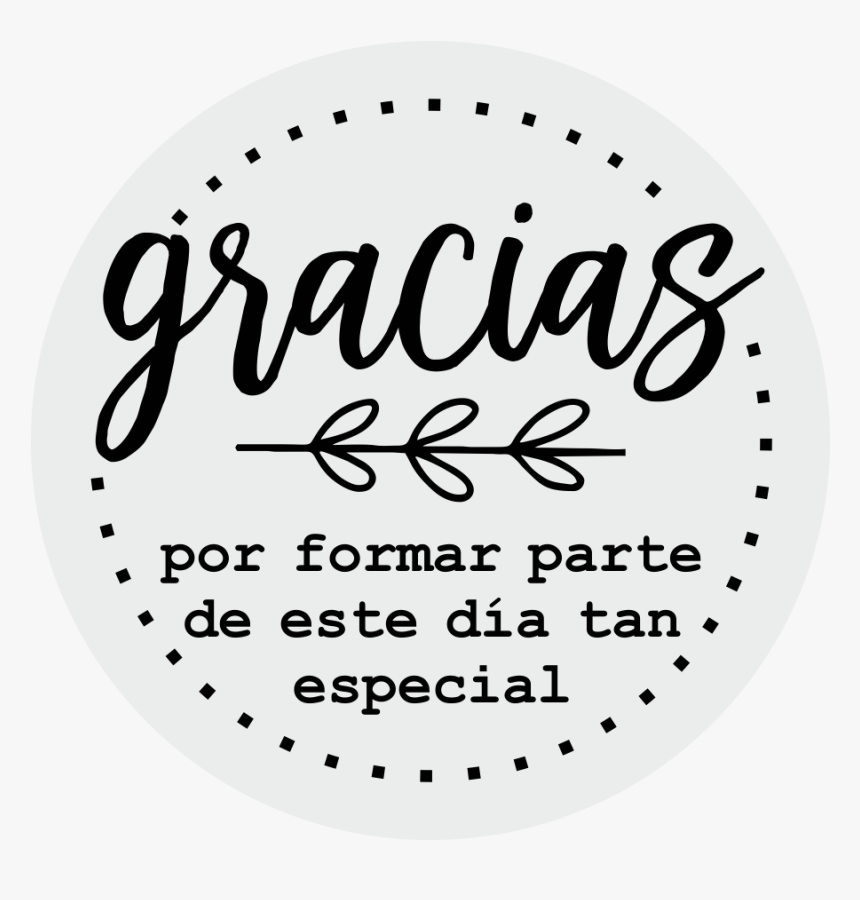 Sellos Para Boda Gracias Ii Mintha Estudio - Circle, HD Png Download