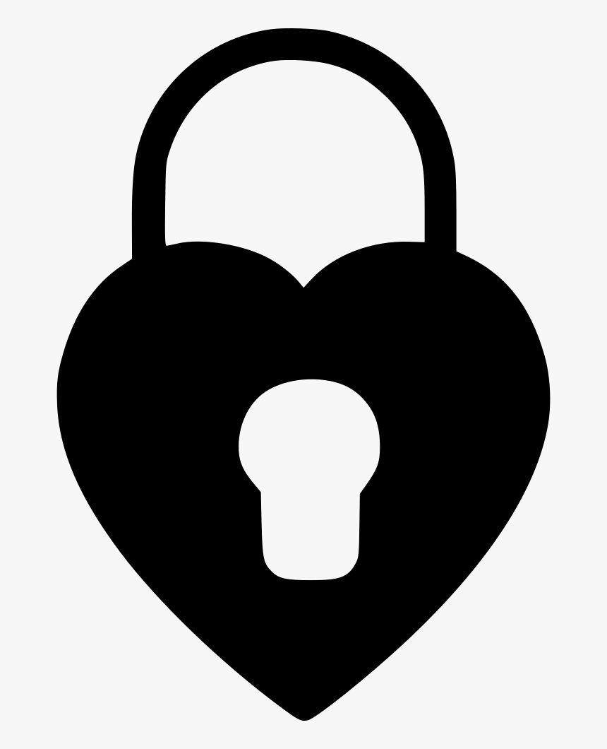 Lock,padlock,clip Art,hardware Accessory - Heart Lock Png, Transparent Png