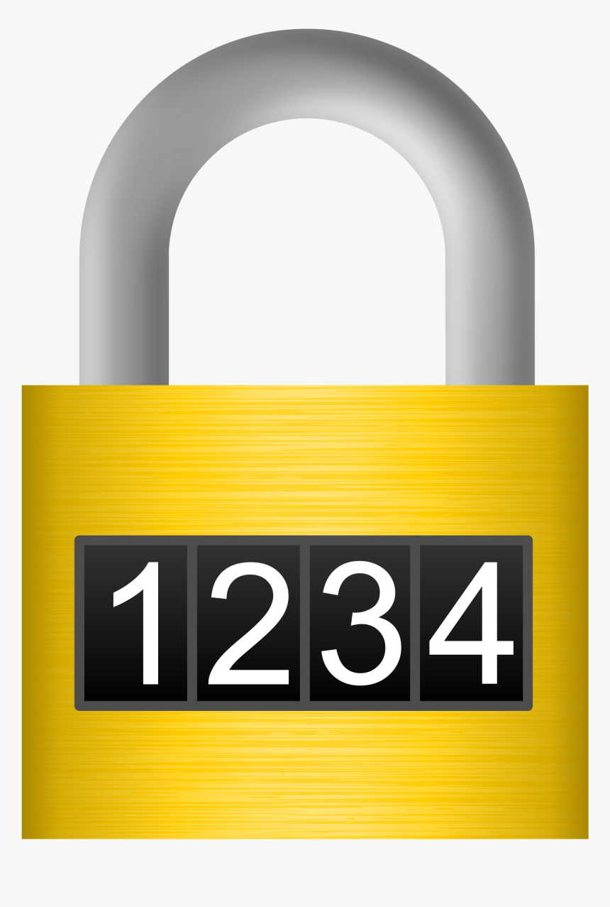Security Clip Art - Combination Lock Clipart, HD Png Download