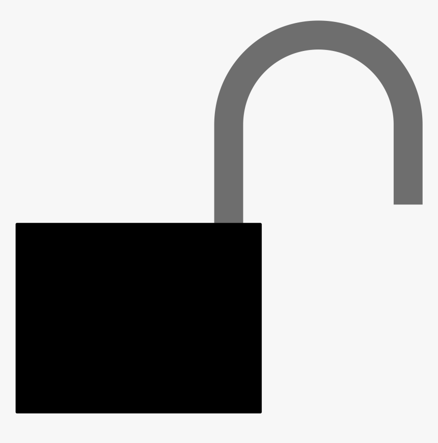 Silhou Big Image Png - Unlocked Lock Clipart, Transparent Png