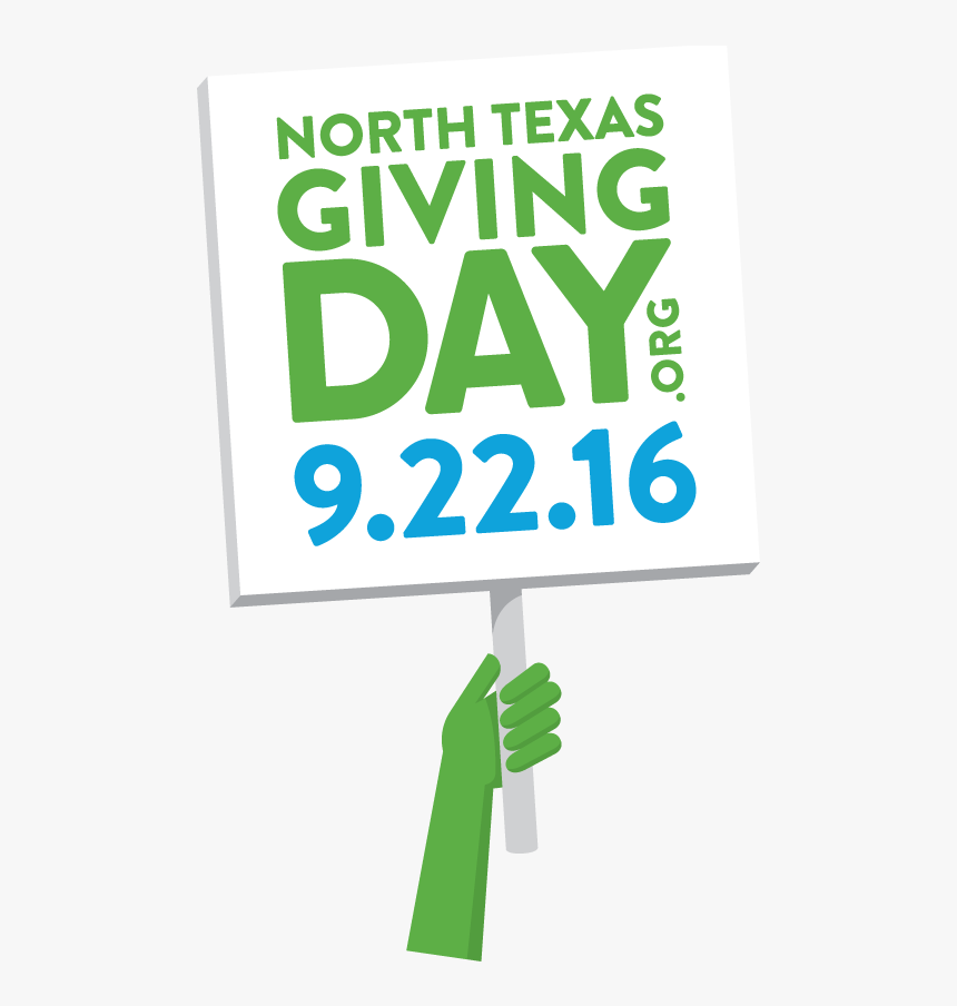 North Texas Giving Day Is September 22, 2016 And Priderock - Sign, HD Png Download