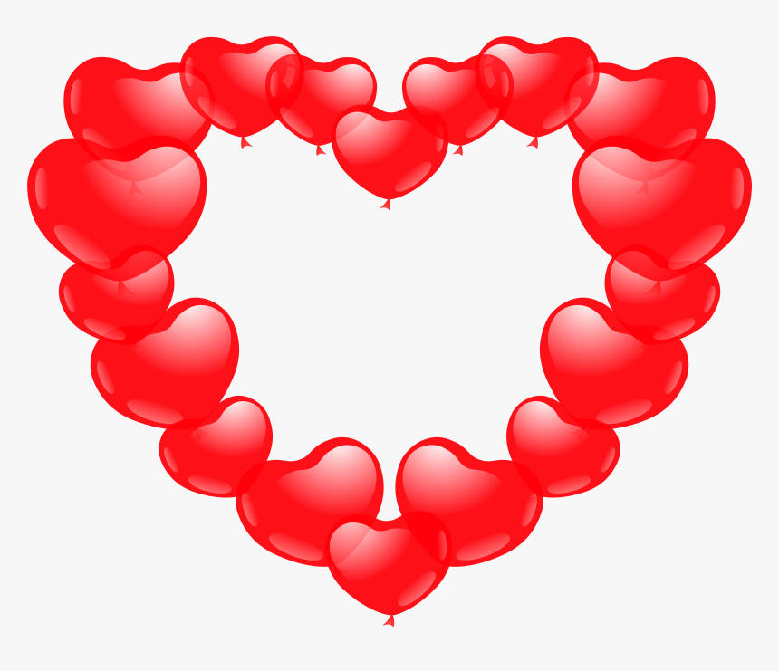 Heart Of Ballon Hearts Png Clip Art Image, Transparent Png