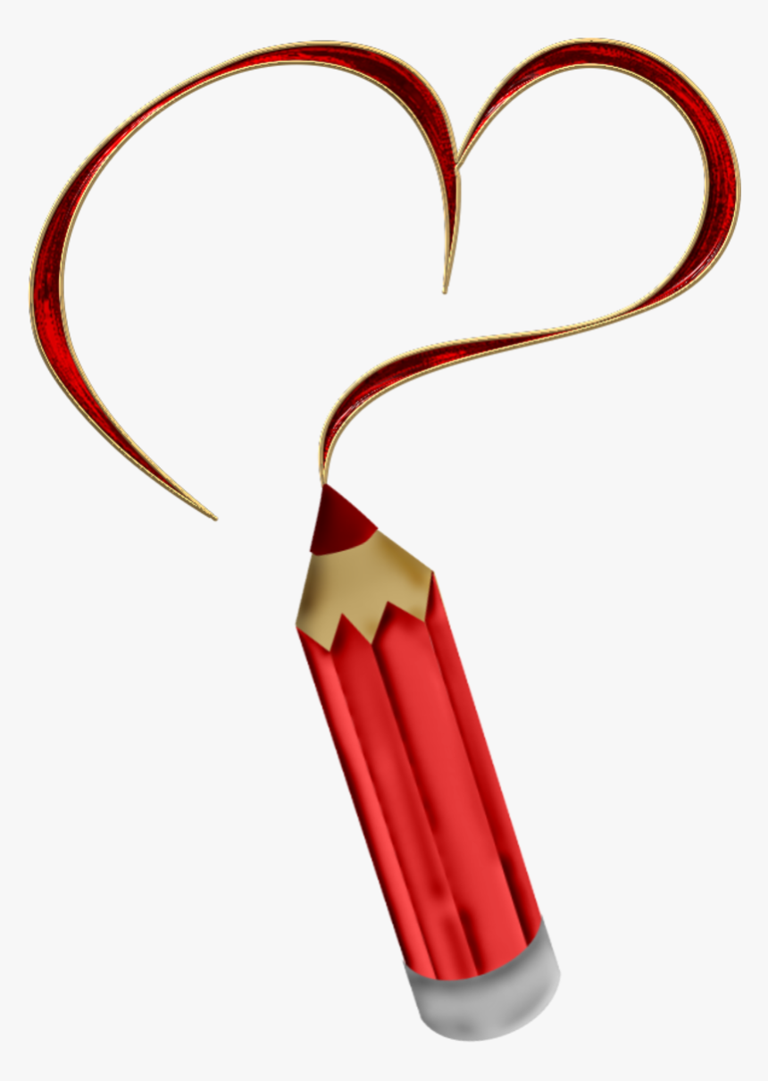 Transparent Red Crayon Clipart - Heart, HD Png Download