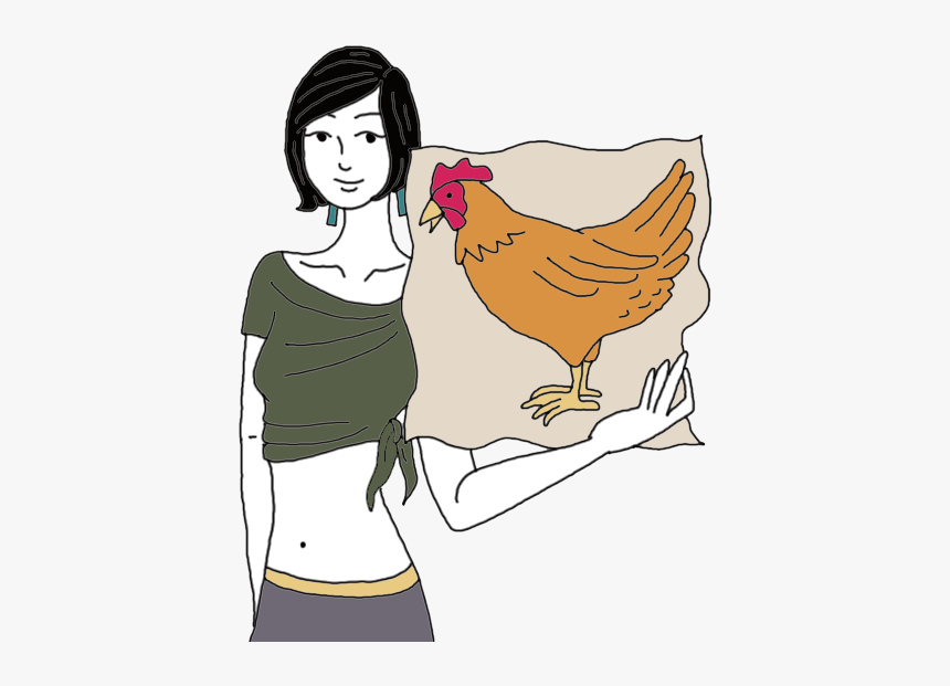 Hen Or Chicken - Chicken Inside Woman Stomach, HD Png Download
