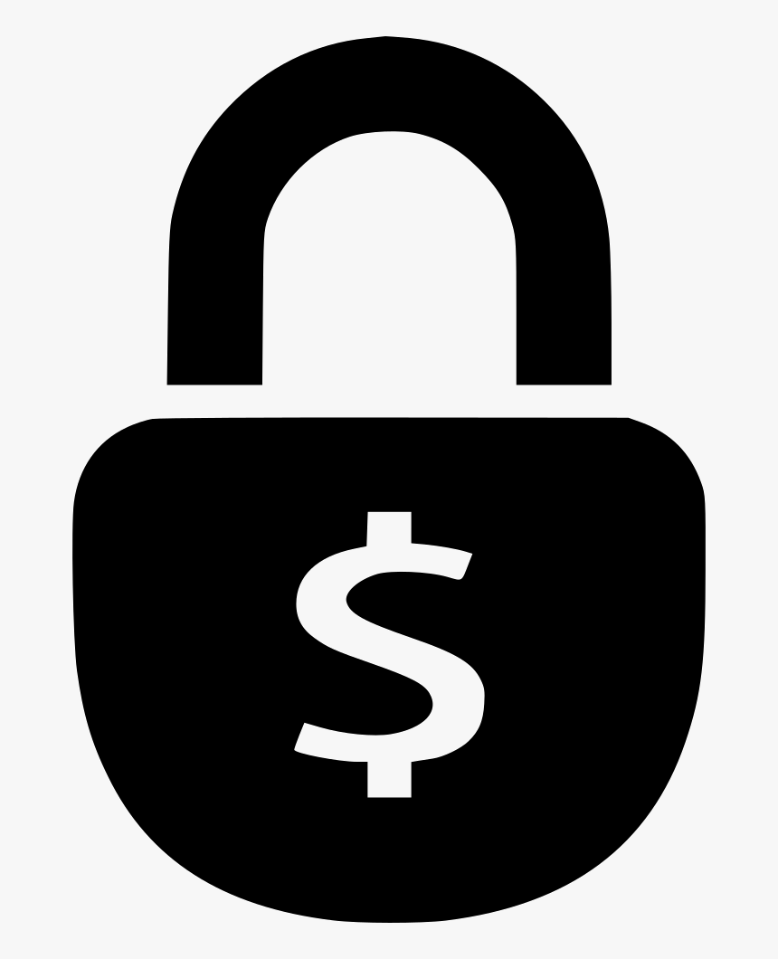 Lock - Dollar Lock Icon Png, Transparent Png