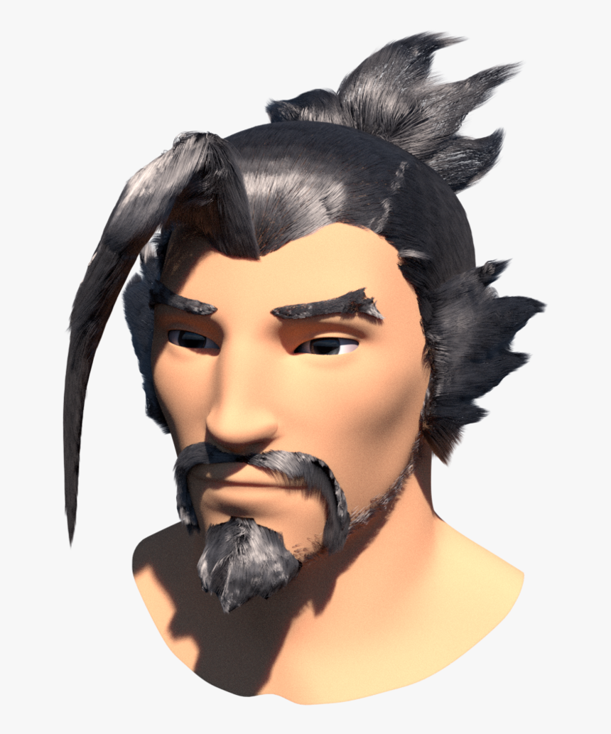 Hanzo Head Png Clipart Library Library - Hanzo Face Png, Transparent Png