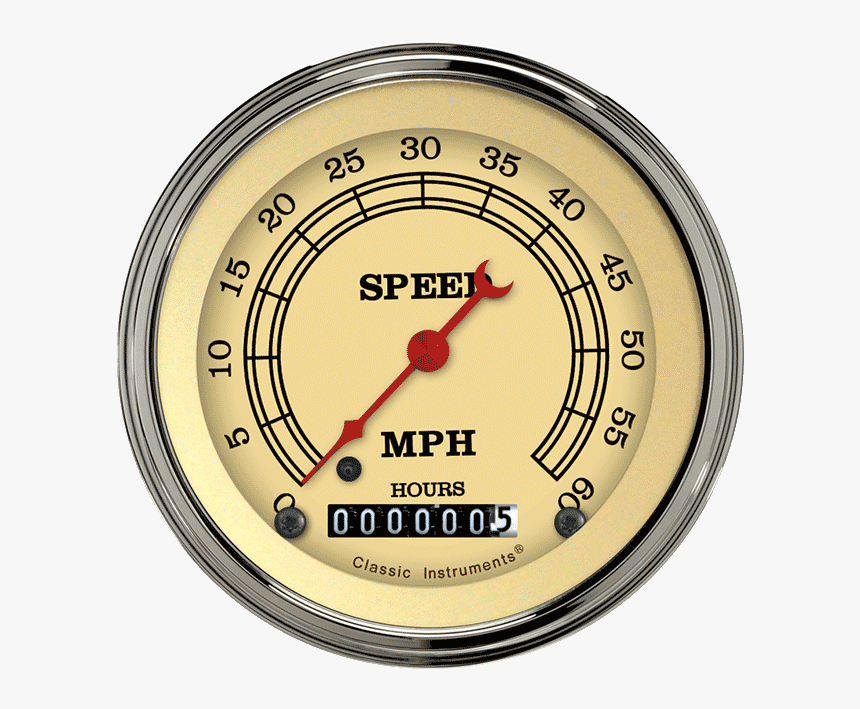 Picture Of Vintage 3 3/8 - Gps Speedometer Vintage, HD Png Download