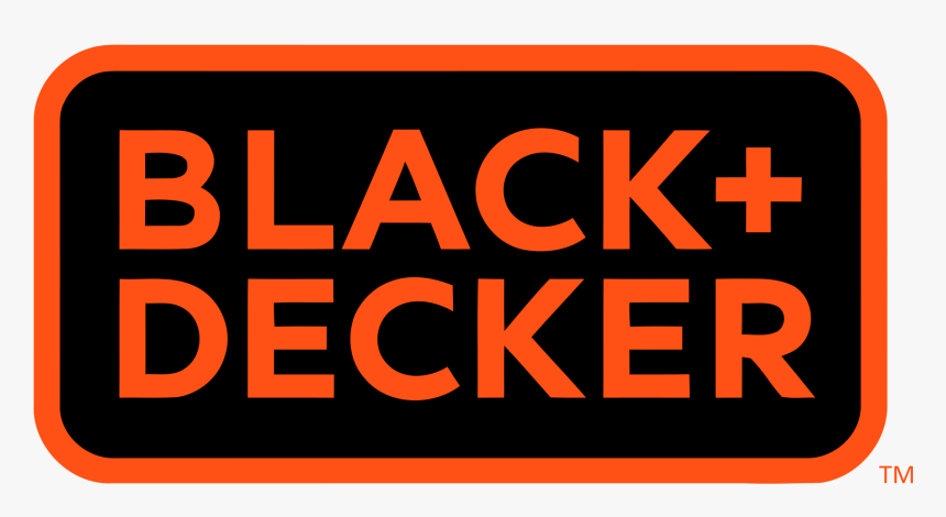 Black & Decker Logo Orange Black - Black And Decker Tools Logo, HD Png Download