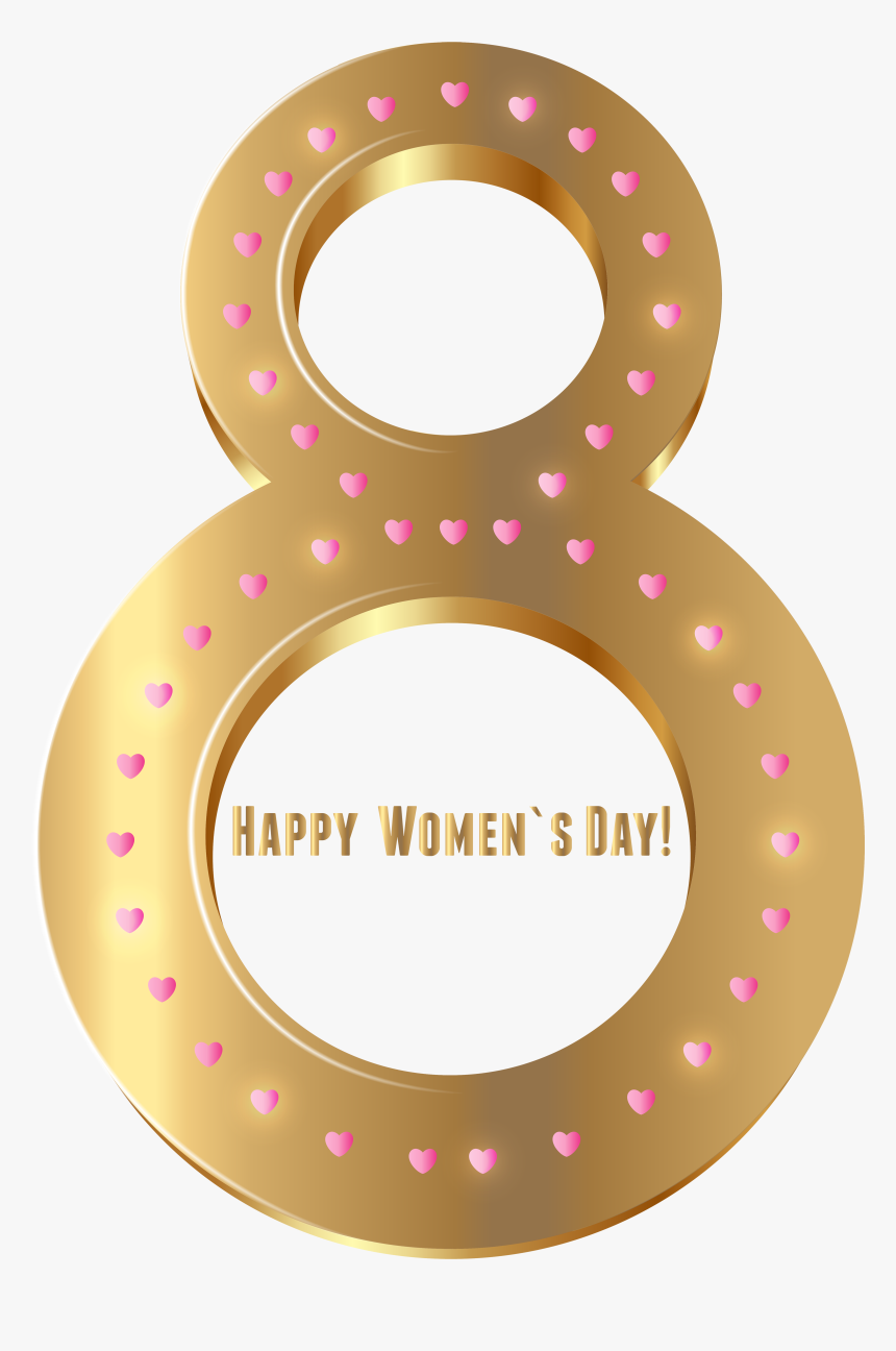 Donut Clipart Happy Birthday - Happy Women's Day In Gold, HD Png Download