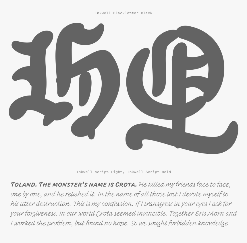 Font Review Journal Specimen - Calligraphy, HD Png Download