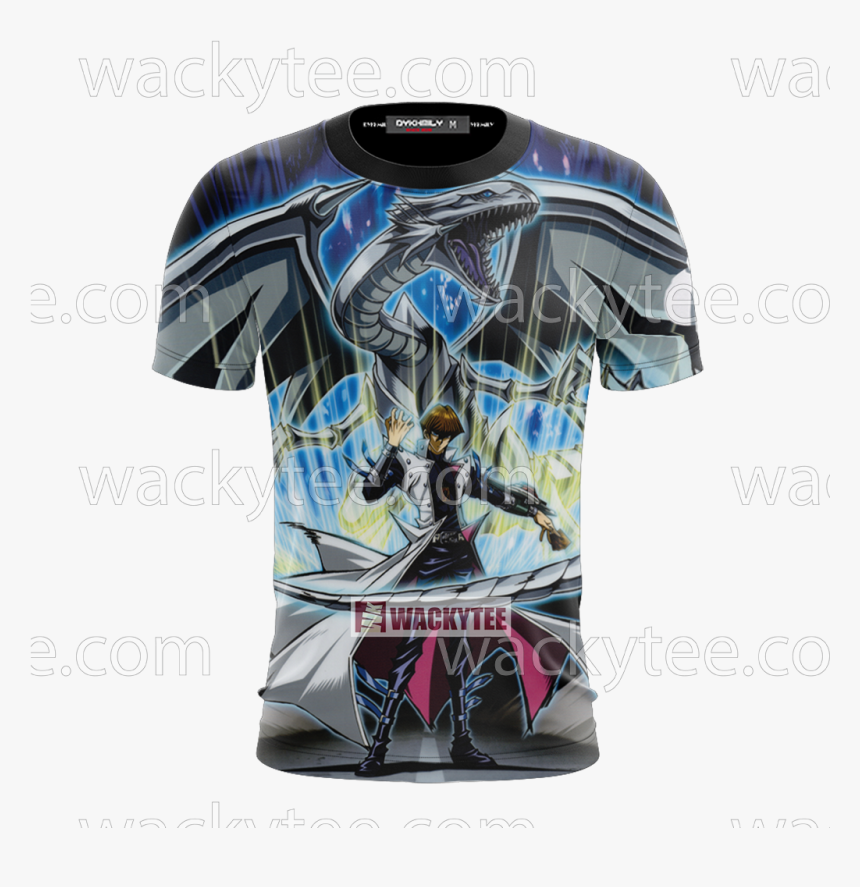 Yugioh Blue Eyes White Dragon Trøje, HD Png Download